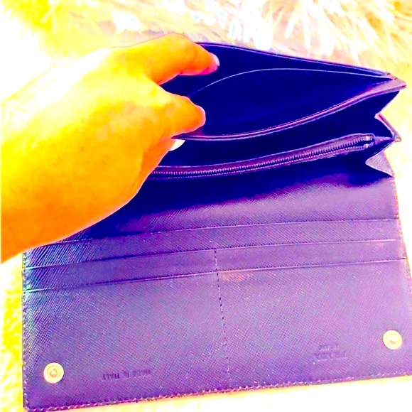 Authentic Nylon Prada Bifold Long Wallet - Picture 6 of 12